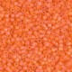 Miyuki delica kralen 11/0 - Matted transparent orange ab DB-855
